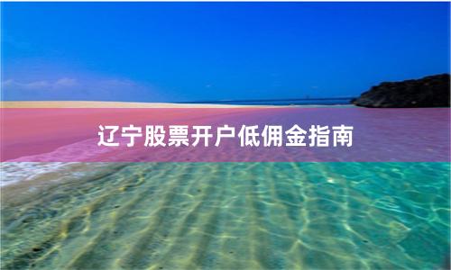 辽宁股票开户低佣金指南