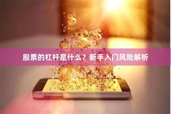 股票的杠杆是什么？新手入门风险解析